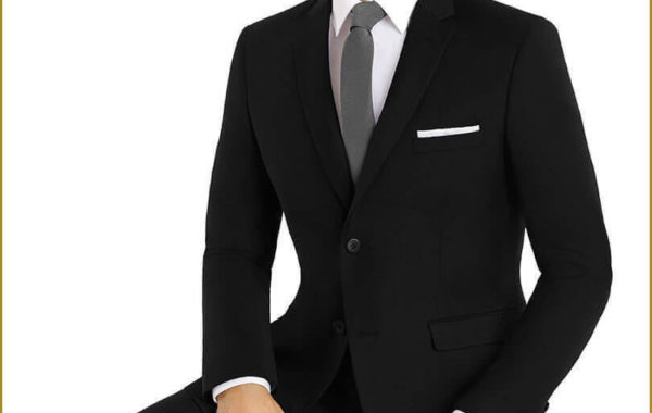Black Slim Cut Suit