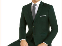 Green Slim Cut Suit