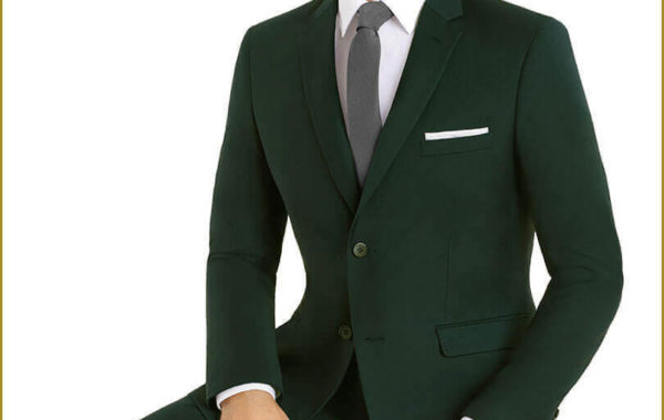 Green Slim Cut Suit