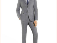 Light Grey Slim Cut Suit
