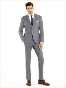 Light Grey Slim Cut Suit