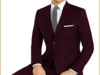 Maroon Slim Cut Suit